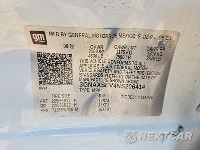 Zdjęcie 14 z 14 samochodu: 2022 CHEVROLET EQUINOX LS VIN:3GNAXSEV4NS206414 - miniatura