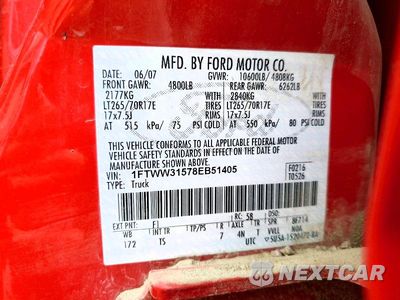 Zdjęcie 12 z 12 samochodu: 2008 FORD F350 SRW SUPER DUTY VIN:1FTWW31578EB51405 - miniatura