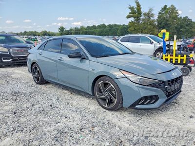 Czwarte zdjęcie samochodu z boku: 2022 HYUNDAI ELANTRA N LINE VIN:KMHLR4AF7NU336060 - miniatura