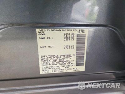 Zdjęcie 13 z 13 samochodu: 2017 NISSAN LEAF SV VIN:1N4BZ0CPXHC303097 - miniatura