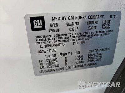 Zdjęcie 13 z 13 samochodu: 2022 CHEVROLET TRAILBLAZER LT VIN:KL79MPSLXNB077754 - miniatura
