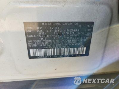 Zdjęcie 13 z 13 samochodu: 2019 SUBARU OUTBACK 2.5I LIMITED VIN:4S4BSANC6K3250822 - miniatura