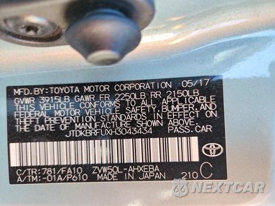 Zdjęcie 12 z 12 samochodu: 2017 TOYOTA PRIUS TWO VIN:JTDKBRFUXH3043434 - miniatura