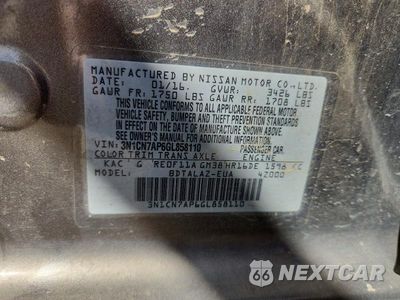 Zdjęcie 12 z 12 samochodu: 2016 NISSAN VERSA 1.6 S PLUS VIN:3N1CN7AP6GL858110 - miniatura