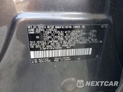 Zdjęcie 13 z 13 samochodu: 2014 TOYOTA RAV4 XLE VIN:2T3WFREV9EW106998 - miniatura