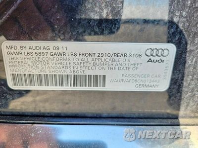 Zdjęcie 12 z 12 samochodu: 2012 AUDI A8 L QUATTRO VIN:WAURVAFD8CN012443 - miniatura