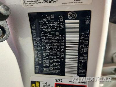 Zdjęcie 13 z 13 samochodu: 2020 TOYOTA CAMRY XSE V6 VIN:4T1KZ1AK1LU042075 - miniatura