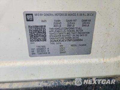 Zdjęcie 13 z 13 samochodu: 2021 CHEVROLET EQUINOX LT VIN:3GNAXUEV7MS169594 - miniatura