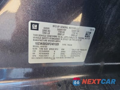 Zdjęcie 12 z 12 samochodu: 2015 CHEVROLET SILVERADO K1500 LTZ VIN:1GCVKSEC6FZ401328 - miniatura