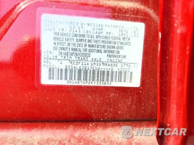 Zdjęcie 13 z 13 samochodu: 2019 NISSAN SENTRA SL VIN:3N1AB7AP2KY333833 - miniatura