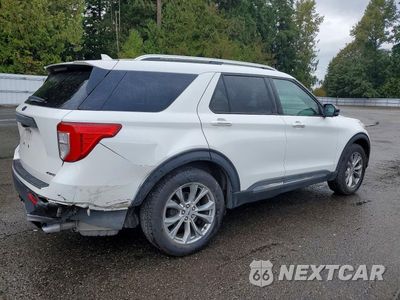 Trzecie zdjęcie samochodu z tyłu: 2021 FORD EXPLORER LIMITED VIN:1FMSK8FH0MGB62279 - miniatura