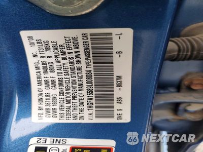 Zdjęcie 13 z 13 samochodu: 2009 HONDA CIVIC LX VIN:1HGFA16589L008084 - miniatura