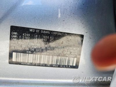 Zdjęcie 12 z 12 samochodu: 2019 SUBARU IMPREZA SPORT VIN:4S3GTAM64K3726973 - miniatura