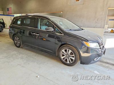 Czwarte zdjęcie samochodu z boku: 2015 HONDA ODYSSEY TOURING VIN:5FNRL5H9XFB043589 - miniatura