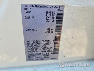 Zdjęcie 13 z 13 samochodu: 2025 NISSAN ALTIMA SV VIN:1N4BL4DV5SN308516 - miniatura