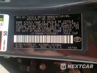 Zdjęcie 13 z 13 samochodu: 2026 TOYOTA CAMRY LE VIN:4T1DBADK1TU555867 - miniatura