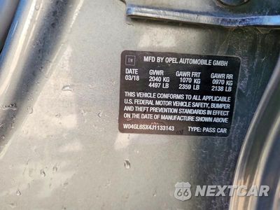 Zdjęcie 12 z 12 samochodu: 2018 BUICK REGAL PREFERRED VIN:W04GL6SX4J1133143 - miniatura