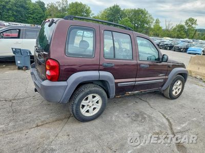 Trzecie zdjęcie samochodu z tyłu: 2004 JEEP LIBERTY SPORT VIN:1J4GL48K14W157777 - miniatura