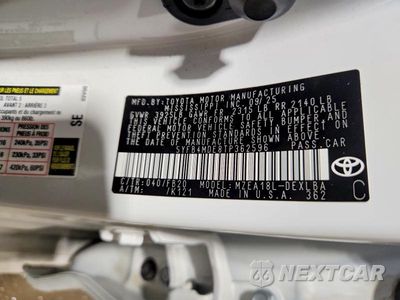 Zdjęcie 12 z 12 samochodu: 2026 TOYOTA COROLLA LE VIN:5YFB4MDE8TP362596 - miniatura