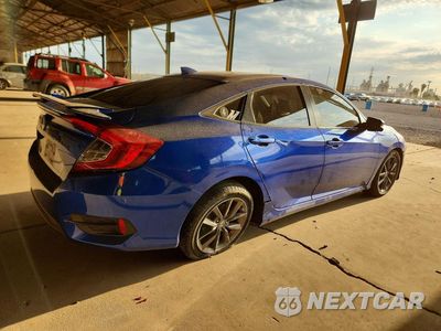Trzecie zdjęcie samochodu z tyłu: 2019 HONDA CIVIC EX VIN:19XFC1F36KE216180 - miniatura