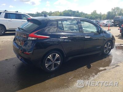 Trzecie zdjęcie samochodu z tyłu: 2018 NISSAN LEAF SL VIN:1N4AZ1CP7JC304702 - miniatura