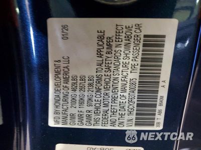 Zdjęcie 12 z 12 samochodu: 2026 HONDA ACCORD HYBRID EXL VIN:1HGCY2F63TA003875 - miniatura