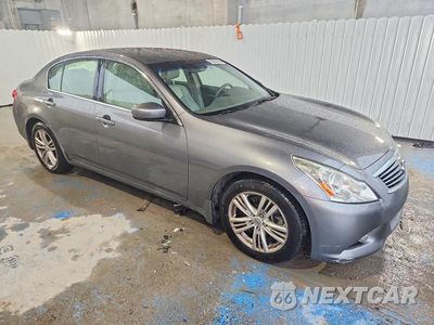 Czwarte zdjęcie samochodu z boku: 2012 INFINITI G25 SEDAN BASE VIN:JN1DV6AP1CM812442 - miniatura