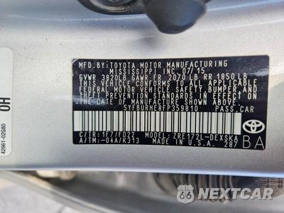 Zdjęcie 12 z 12 samochodu: 2015 TOYOTA COROLLA S PLUS VIN:5YFBURHE8FP359810 - miniatura