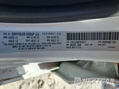Zdjęcie 12 z 12 samochodu: 2015 CHRYSLER 200 LIMITED VIN:1C3CCCAB9FN578717 - miniatura