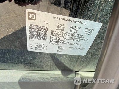 Zdjęcie 12 z 12 samochodu: 2022 CHEVROLET SUBURBAN K1500 LT VIN:1GNSKCKD6NR167560 - miniatura