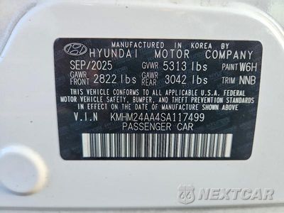 Zdjęcie 12 z 12 samochodu: 2025 HYUNDAI IONIQ 6 SE VIN:KMHM24AA4SA117499 - miniatura