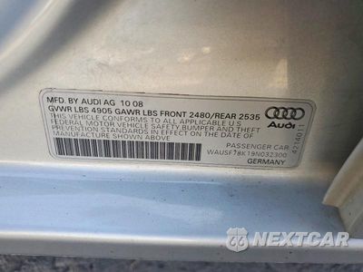 Zdjęcie 13 z 13 samochodu: 2009 AUDI A4 PREMIUM PLUS VIN:WAUSF78K19N032300 - miniatura