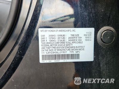 Zdjęcie 14 z 14 samochodu: 2020 ACURA MDX VIN:5J8YD3H39LL017617 - miniatura
