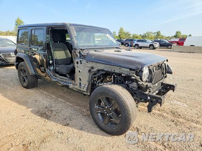 Czwarte zdjęcie samochodu z boku: 2021 JEEP WRANGLER UNLIMITED SPORT VIN:1C4HJXDGXMW678533 - miniatura