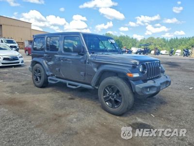 Czwarte zdjęcie samochodu z boku: 2021 JEEP WRANGLER UNLIMITED SPORT VIN:1C4HJXDG8MW650259 - miniatura