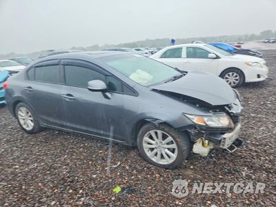 Czwarte zdjęcie samochodu z boku: 2012 HONDA CIVIC EXL VIN:19XFB2F9XCE313672 - miniatura