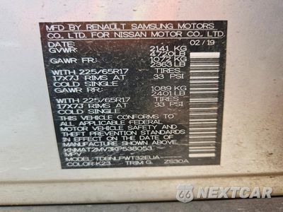 Zdjęcie 12 z 12 samochodu: 2019 NISSAN ROGUE S VIN:KNMAT2MV3KP538053 - miniatura