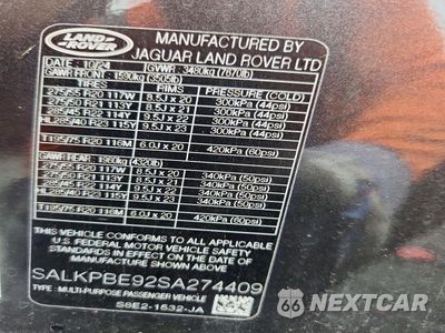 Zdjęcie 13 z 13 samochodu: 2025 LAND ROVER RANGE ROVER SE VIN:SALKPBE92SA274409 - miniatura