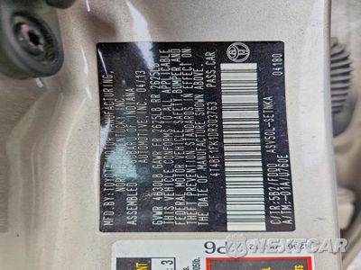 Zdjęcie 12 z 12 samochodu: 2013 TOYOTA CAMRY LE VIN:4T4BF1FK1DR303763 - miniatura