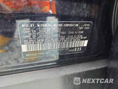 Zdjęcie 14 z 14 samochodu: 2022 MITSUBISHI OUTLANDER SEL VIN:JA4J3VA8XNZ081146 - miniatura