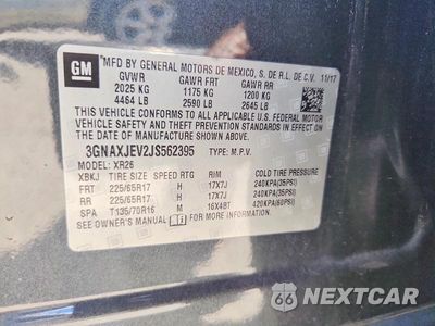 Zdjęcie 13 z 13 samochodu: 2018 CHEVROLET EQUINOX LT VIN:3GNAXJEV2JS562395 - miniatura
