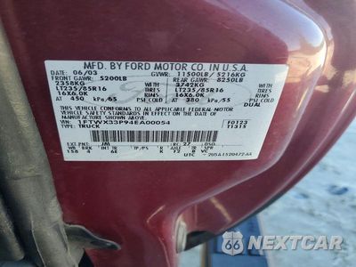 Zdjęcie 12 z 12 samochodu: 2004 FORD F350 SUPER DUTY VIN:1FTWX33P94EA00054 - miniatura