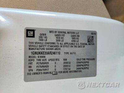 Zdjęcie 13 z 13 samochodu: 2010 CHEVROLET SUBURBAN K1500 LTZ VIN:1GNUKKE39AR246110 - miniatura