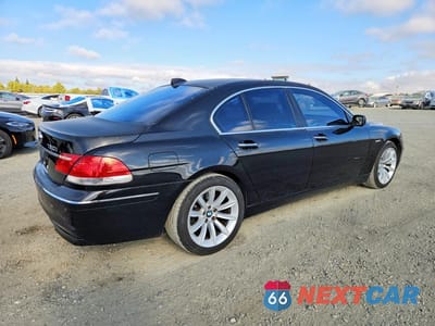 Trzecie zdjęcie samochodu z tyłu: 2007 BMW 750 I VIN:WBAHL83547DT10653 - miniatura