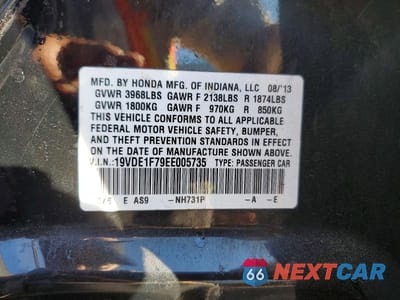 Zdjęcie 12 z 12 samochodu: 2014 ACURA ILX 20 TECH VIN:19VDE1F79EE005735 - miniatura
