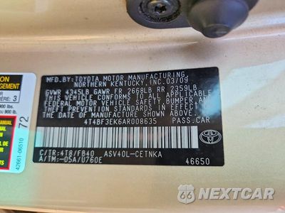 Zdjęcie 12 z 12 samochodu: 2010 TOYOTA CAMRY LE VIN:4T4BF3EK6AR008635 - miniatura