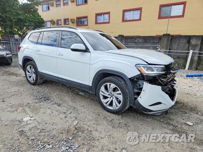Czwarte zdjęcie samochodu z boku: 2021 VOLKSWAGEN ATLAS SE VIN:1V2WR2CA4MC563748 - miniatura