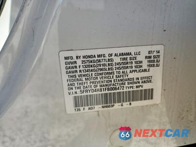 Zdjęcie 12 z 12 samochodu: 2015 ACURA MDX ADVANCE VIN:5FRYD4H81FB006472 - miniatura