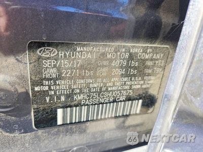 Zdjęcie 12 z 12 samochodu: 2017 HYUNDAI IONIQ SEL VIN:KMHC75LC3HU057675 - miniatura