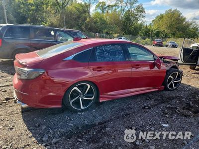 Trzecie zdjęcie samochodu z tyłu: 2019 HONDA ACCORD SPORT VIN:1HGCV2E33KA003213 - miniatura